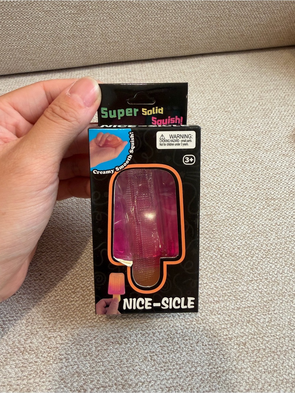 Nice-Sicle Pink Creamy Squish Toy Popsicle - Super Solid Squish!